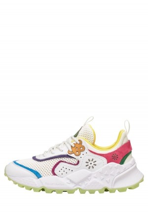 Zapatillas Flower Mountain Kotetsu Mujer Blancas Fucsia | MKW5475VI