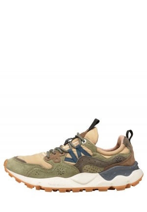 Zapatillas Flower Mountain Yamano 3 Hombre Verde Beige | WPW7344SS