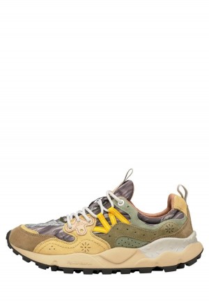 Zapatillas Flower Mountain Yamano 3 Hombre Verde Beige | GEE1375GL